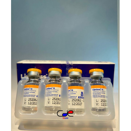 LIPOLESS 15MG 4 AMPOLAS ETICOS  LARANJA